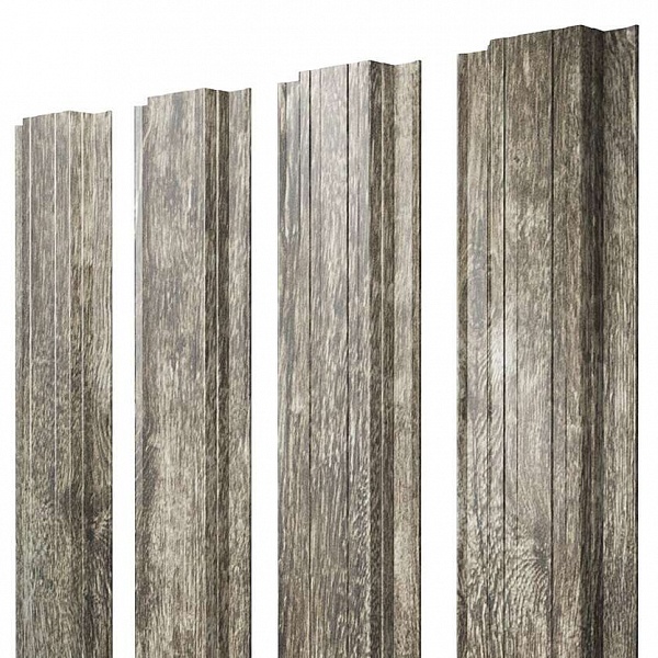 Штакетник Прямоугольный 0,45 Print Elite Nordic Wood