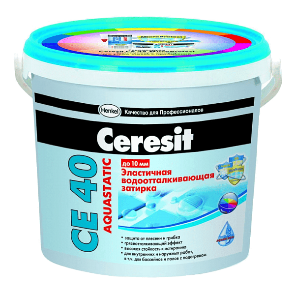 Затирка Ceresit СЕ 40 Aquastatic розовый 2 кг